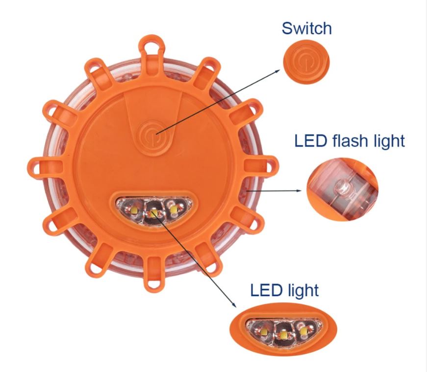 Фонарь светодиодный LED, 9 вариантов свечения, 3 батарейки ААА в комплекте